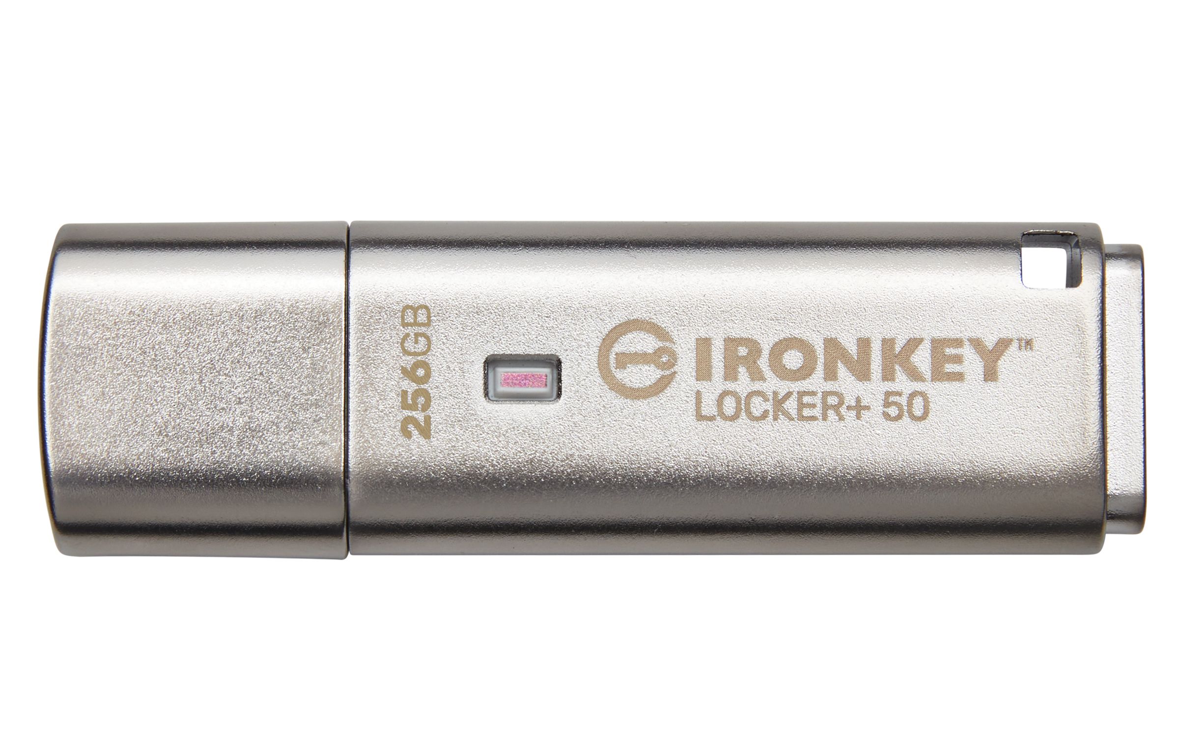Kingston IronKey Locker+ 50 256GB USB 3.2 Flash Drive - AES Encryption