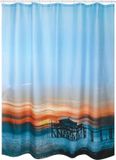MSV Douchegordijn - Anti-Schimmel Douchegordijn van Polyester met Antibacteriële Coating - SUNSET - 180 x 200 cm