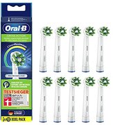 Oral-B CrossAction Opsteekborstels voor elektrische tandenborstel, 10 stuks, volledige mondreiniging met CleanMaximiser-borstelharen