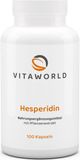 Vita-World GmbH Vitaworld Hesperidine | 100 capsules | 465 mg natuurlijk bioflavonoïde | Gemaakt van zoete sinaasappel | Antioxidatieve werking | Veganistisch