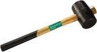 Marteau en caoutchouc - Taille 1/54 mm - Manche en bois - DIN 5128 - 30350200