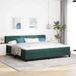Maison Exclusive - Lit boxspring avec tête de lit, vert foncé, 200 x 200 cm, velours