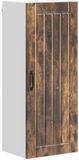 vidaXL Wandkast LUCCA Gerookt eiken Hout 40 x 31 x 100 cm