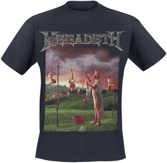 Megadeth Youthanasia Original Cover Heren T-shirt - zwart - L
