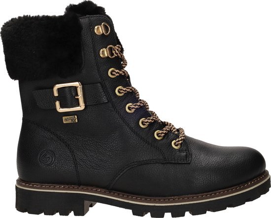 Remonte Veterboots - Dames - Zwart - Maat 39