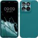 kwmobile telefoonhoesje geschikt voor Motorola Moto G67 / G77 / G87 - Back cover in petrol