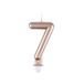 Homéa Birthday Candle Number 7 Rose Gold
