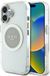 Guess Classic Logo Serie - Étui pour iPhone 16 - MagSafe - Gris