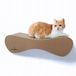 Mruu&Pruu GROTE CARTON CHAT GRiffoir Panier à chat Planche griffoir Poteau griffoir Carton Panier griffoir Lit pour chat 70x23x24 cm CAPPUCINO