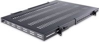StarTech.com 1U Verstelbare Geventileerde Plank Rackmontage Robuuste Vaste Plank Serverrack Serverkast 113kg