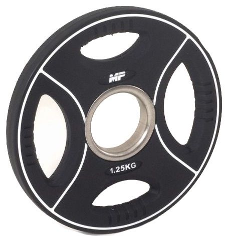 Muscle Power PU 4-Grip Halterschijf - 1,25 kg - 50 mm