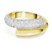 Swarovski Dextera ring, Wit, Goudkleurige toplaag