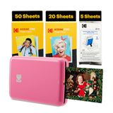 KODAK Step Instant Smartphone Foto Printer – 75 Vellen BUNDEL – Draagbare Mini Printer – Roze