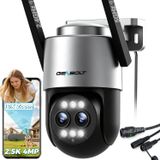 Merkloos Beveiligingscamera buiten - Bewakingscamera PTZ - 2.5k dubbele lens - Wifi - Mensherkenning