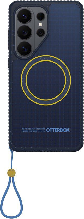 OtterBox Sole Series Hoesje Geschikt voor Samsung Galaxy S26 Ultra | Back Cover | Compatibel met MagSafe | Met Draaglus | Gerecycled | Real Quiet Blauw