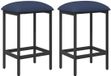 vidaXL Barkruk Blauw 74 cm