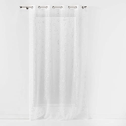 Douceur d'Intérieur paneel met ogen - wit - 140 x 240 cm