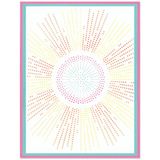 Sizzix A6 Stencil Cosmopolitan, Shine Bright #2 door Stacey Park, veelkleurig, één maat