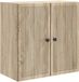 vidaXL Wandkast Sonoma Eiken 59 x 31 x 60 cm Bewerkt hout