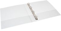 Quantore 10 x Presentatieringband - A4 Maxi - 4-rings D-mech 25mm - wit