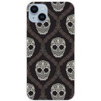 1001 coques Apple iPhone 15 Plus hoesje floral skull