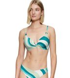 Triumph Bustier-Bikini-Top Summer Mix & Match Blauw Gestreept Maat 42E
