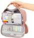 EULANT Sac à dos pour adolescents, grand sac à dos avec 3 compartiments, sac à dos pour garçons, sac à dos adapté pour l'école et le bureau, rose