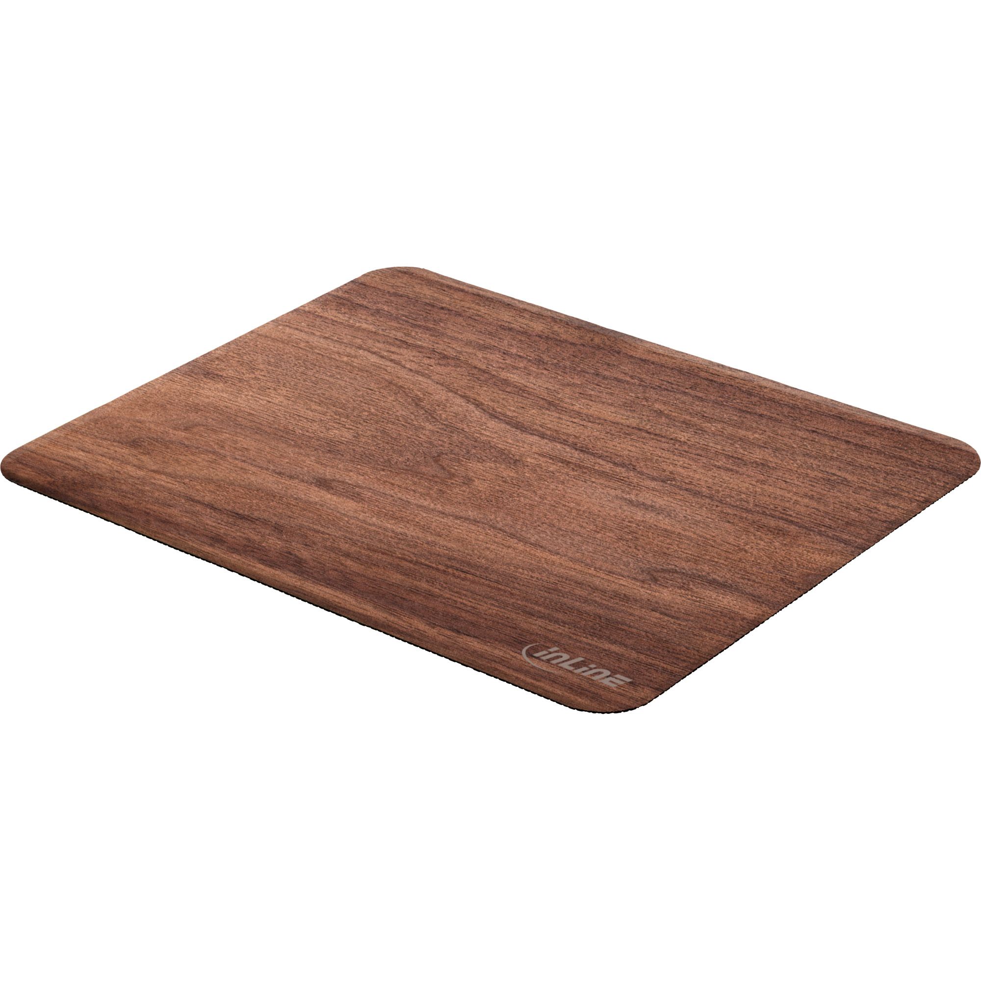 Inline 55477W Houten Muismat - Bruin - 24 x 20 cm