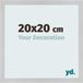 yd. Cadre photo 20x20 cm Acier inoxydable MDF Bologna
