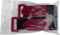 TRU COMPONENTS 688-330-Bag Velcro strap Hook and loop part (l x w) 300 mm x 25 mm Black, Red 2 piece(s)