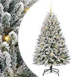 vidaXL Kunstkerstboom 120 cm 150 LED's Warmwit PVC en Staal