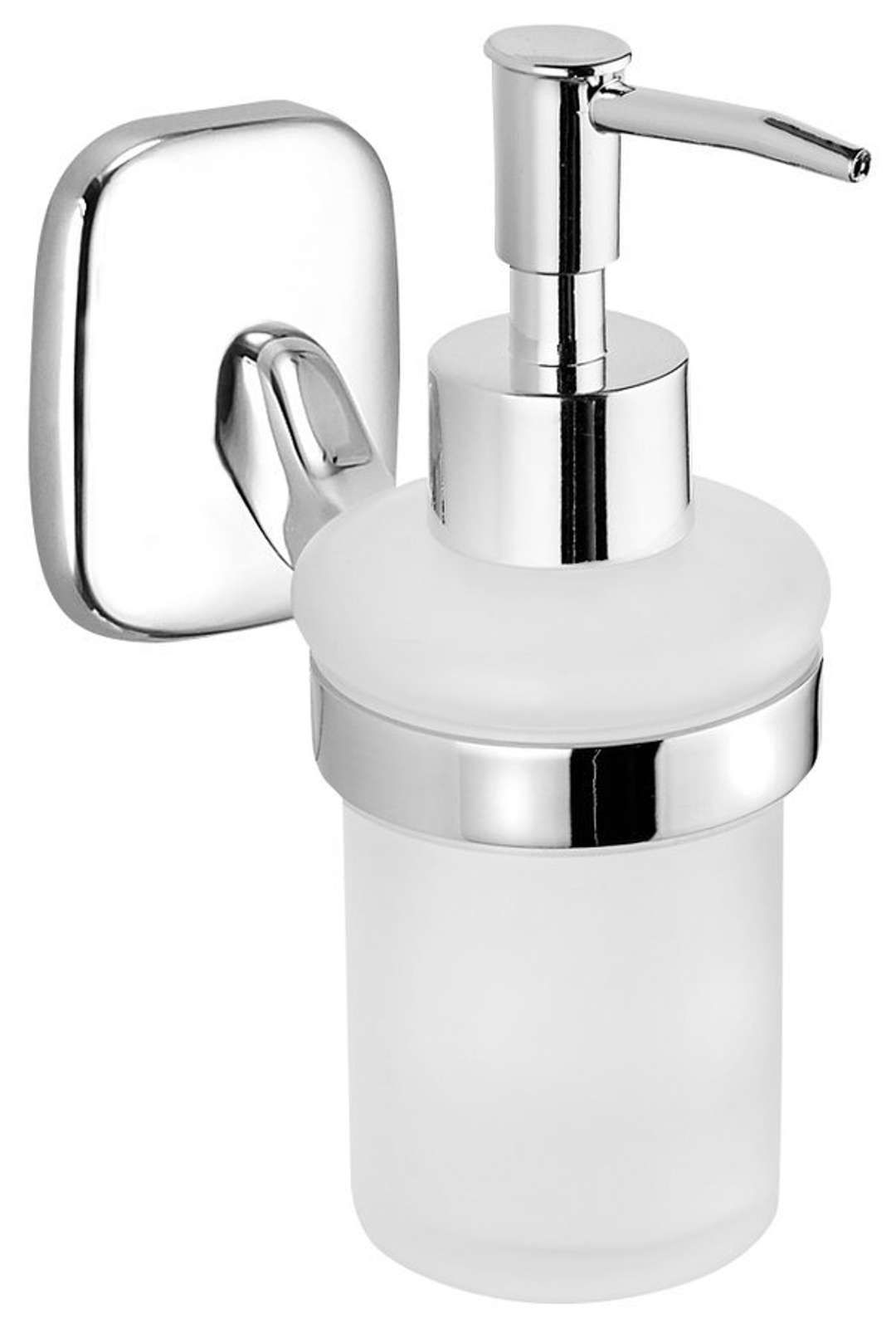 Aqualine Rumba - Zeepdispenser - Melkglas/Chroom - RB119