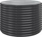 vidaXL Plantenbak 100x100x68 cm gegalvaniseerd staal antracietkleurig