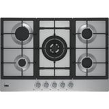 Beko HIAW 75225 SL Gaskookplaat Zwart, Roestvrijstaal 75 cm 5 zones
