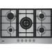 Beko HIAW 75225 SL Gaskookplaat Zwart, Roestvrijstaal 75 cm 5 zones