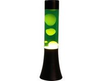 i-Total Lavalamp - Lava Lamp - Sfeerlamp - 30x9 cm - Glas/Aluminium - 25W - Groen met witte Lava