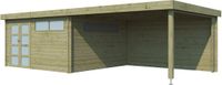 Woodlands Blokhut Modern met Overkapping Geïmpregneerd 815 x 385 cm
