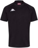 Kappa Telese Rugby Jersey Heren Zwart Polyester Korte Mouw 3XL