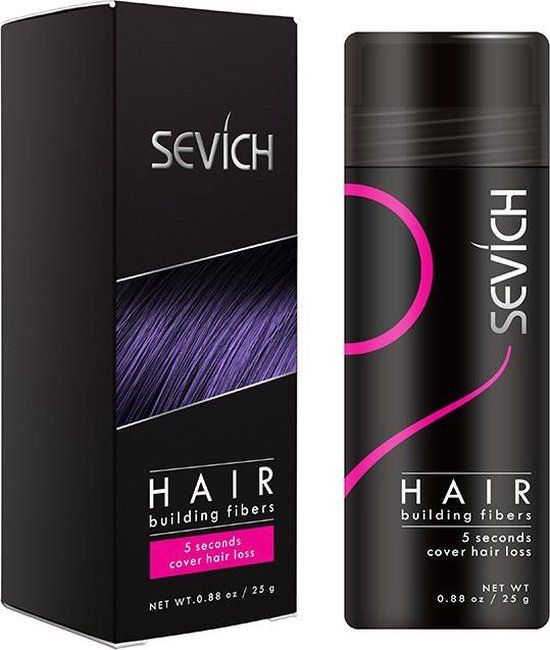 Sevich Haarvezels - Haarpoeder - Hair Fiber - Zwart - 25g