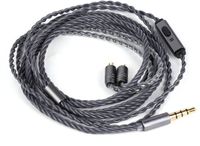 Tripowin Grace - IEM Kabel - 3.5mm - 2 Pin - Met Microfoon - 1.2 Meter - Grijs