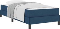 vidaXL Boxspringbed Blauw 100 x 200 cm Stof