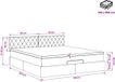 vidaXL Ottoman Bed with Mattress Dark Blue 160 x 200 cm Velvet