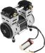 Tête de pompe de compresseur d'air - 1500W, 220V AC - 140 litres/min - 0,7 MPa - 1380 tours/min - Avec câble de connexion de condensateur - Argenté