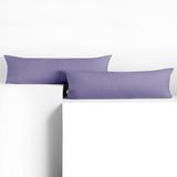 DecoKing 2 kussenslopen 40x145 cm Jersey katoen ritssluiting Lavendel Amber
