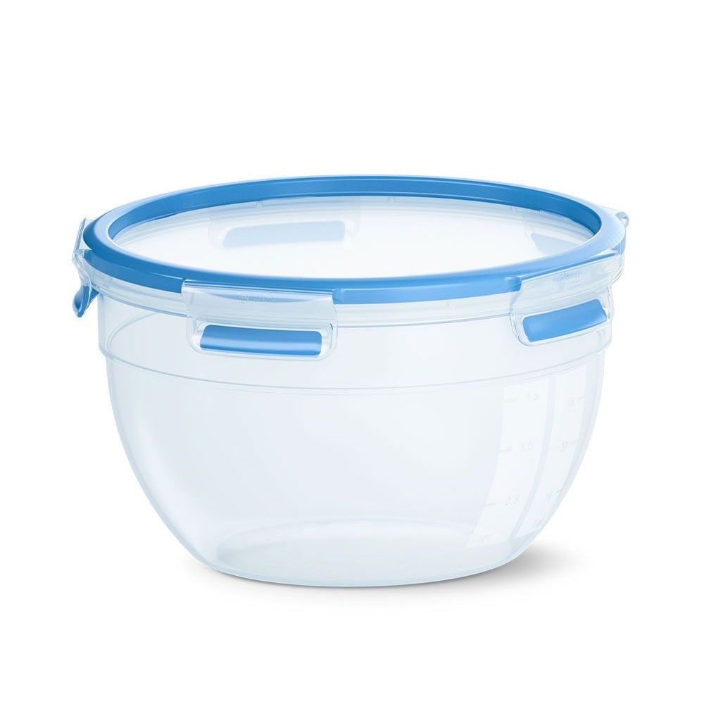 EMSA CLIP & CLOSE - Vershoudbakje - 2.6L - Rond - Blauw/Transparant