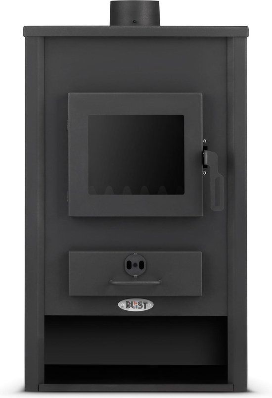 Viking Choice CV Houtkachel - Vrijstaand - 22kW - Zwart - Gietijzer - 2 Jaar Garantie
