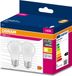 Osram 2x LED-lamp A55 E27, 4,9 W = 40 W, 470 lm, 3000 K, warm wit, 200°, VALUE CLASSIC