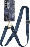 AVY Samsung Galaxy S26 MagSafe Hoesje met Koord (130CM) Obscura Blue