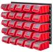 Merkloos Werkplaatsrek Gereedschapswandrek Opbergsysteem 58 x 39 cm Rood 25 stuks