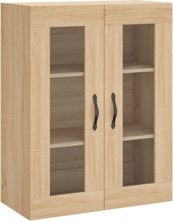 vidaXL Wandkast 69,5x34x90 cm bewerkt hout sonoma eikenkleurig